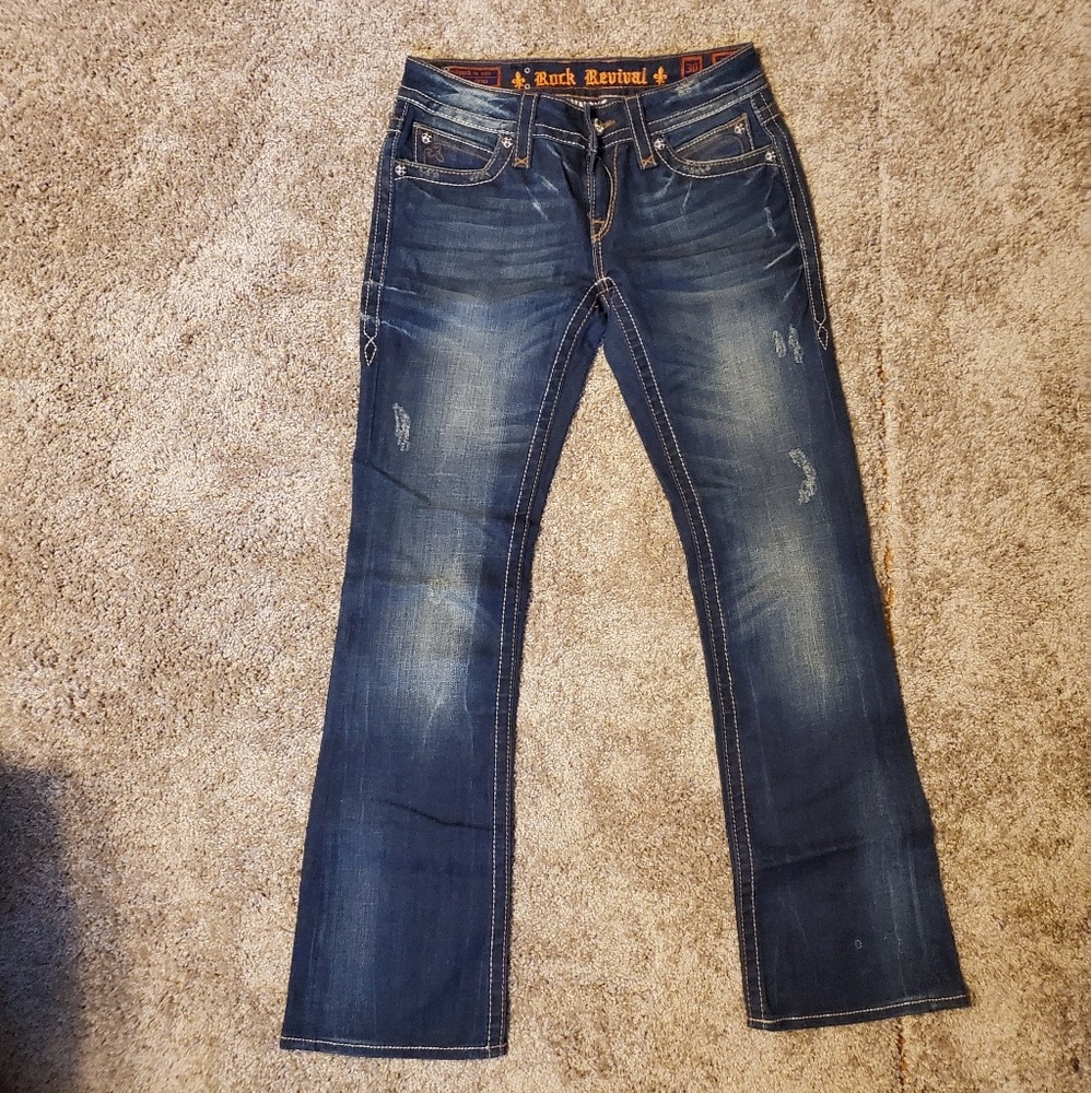 Rock revival blue jeans size 30